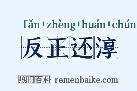 反正还淳是什么意思的图片
